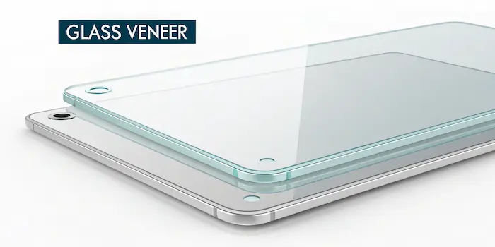 Glass veneer