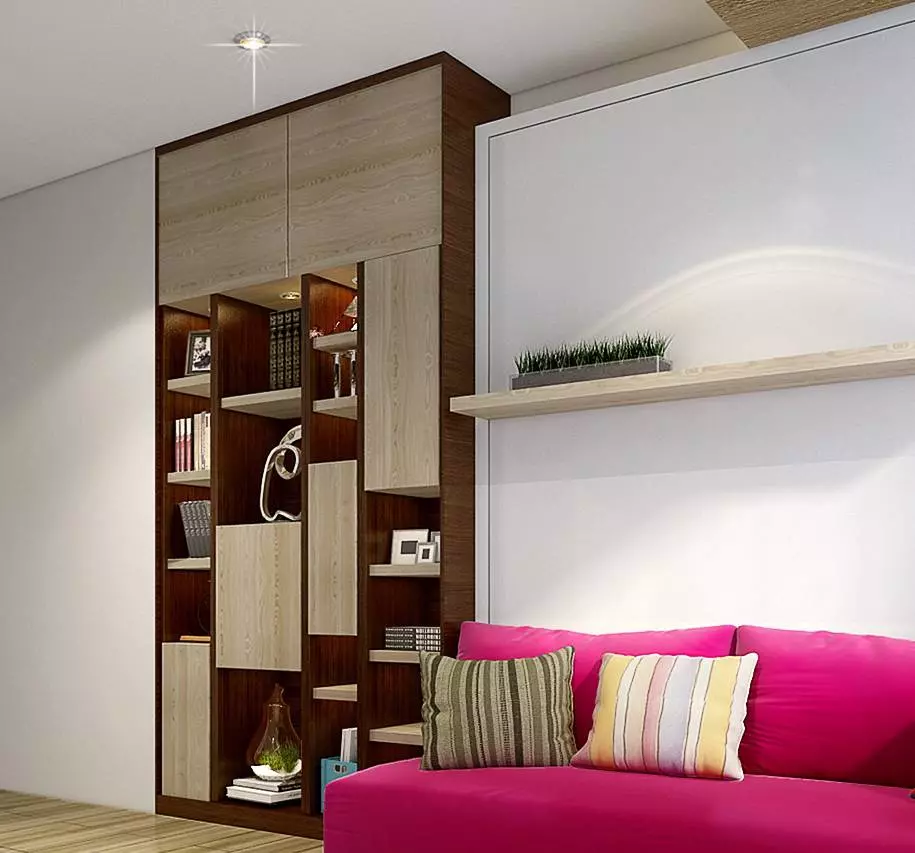 Wall unit and shelving made with block board