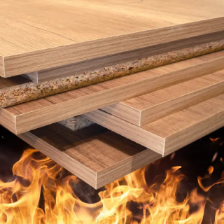 Fire-retardant plywood