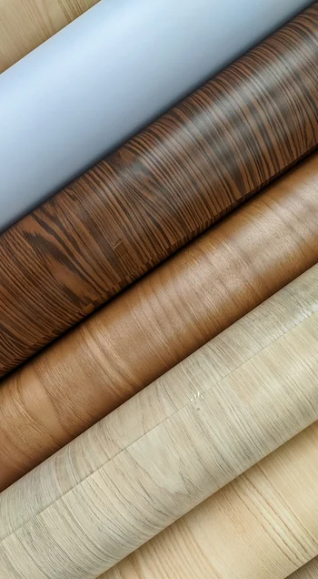 Veneer sheet samples with different grain patterns
